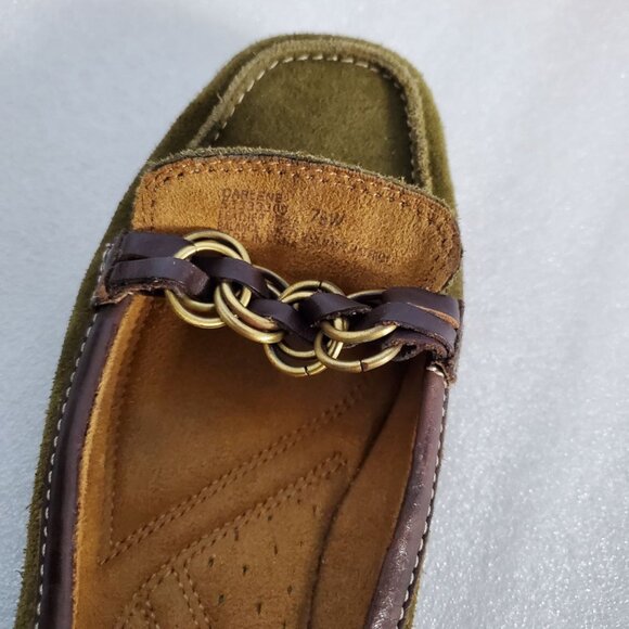 Sage Suede Naturalizer Shoes. Size 7½W - Picture 4 of 12